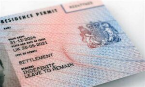 A biometric residency permit which is a wallet sized ID card